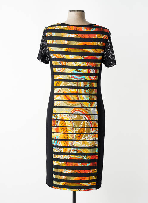 Rochie midi mâneci scurte mâneci scurte negru TELMAIL femme