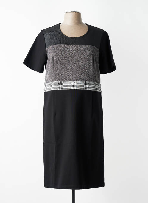 Rochie midi mâneci scurte mâneci scurte negru DIANE LAURY femme