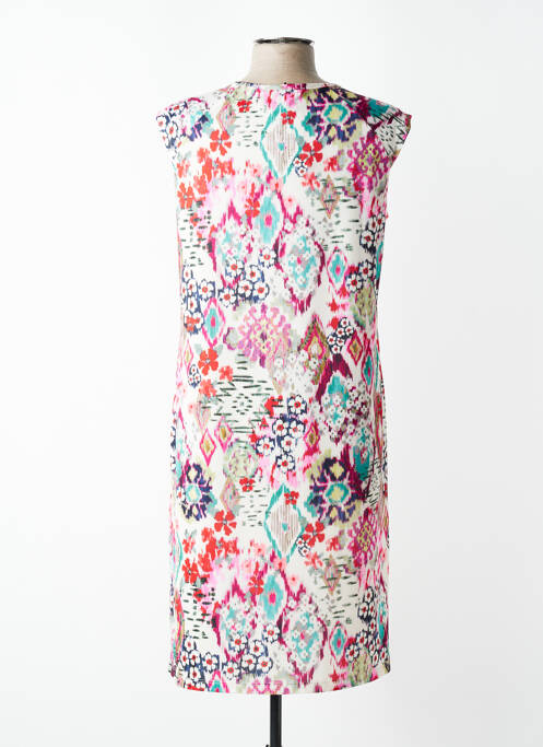 Rochie midi imprimeu fantezie mâneci scurte roșu TELMAIL femme