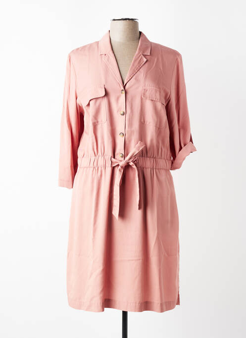 Rochie midi mâneci 3/4 mâneci 3/4 roz C'EST BEAU LA VIE femme