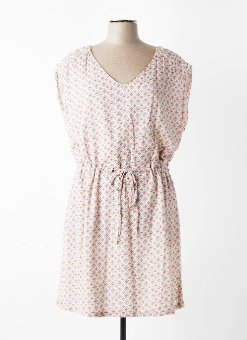 Rochie scurtă mâneci scurte mâneci scurte bej C'EST BEAU LA VIE femme