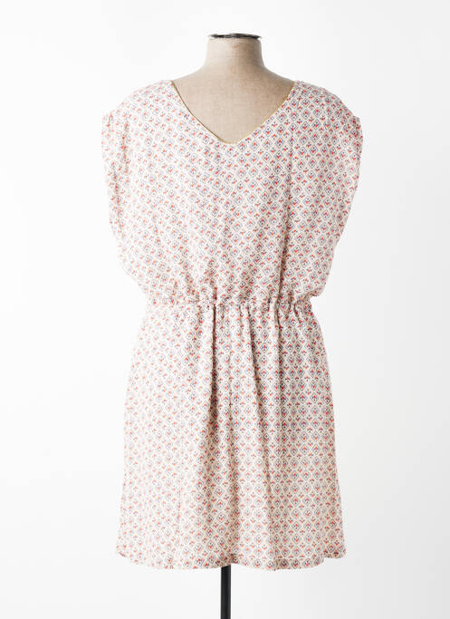 Rochie scurtă mâneci scurte mâneci scurte bej C'EST BEAU LA VIE femme