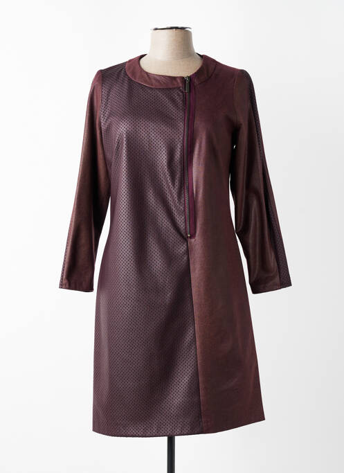Rochie midi mâneci lungi mâneci lungi roșu FRANCE RIVOIRE femme