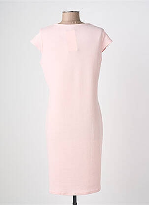 Rochie midi mâneci scurte mâneci scurte roz PLURIELLES femeie