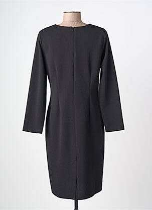 Rochie midi imprimeu fantezie mâneci lungi negru PLURIELLES femeie
