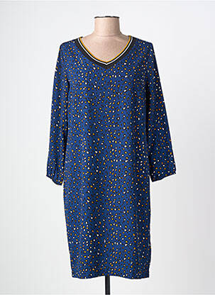 Rochie midi mâneci lungi mâneci lungi albastru TELMAIL femeie