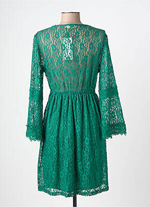 Rochie midi croială fluidă mâneci lungi verde IKOONE&BIANKA femeie