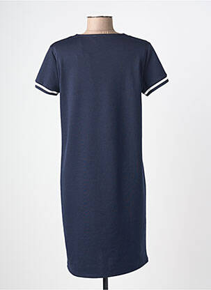 Rochie midi mâneci scurte mâneci scurte albastru C'EST BEAU LA VIE femeie