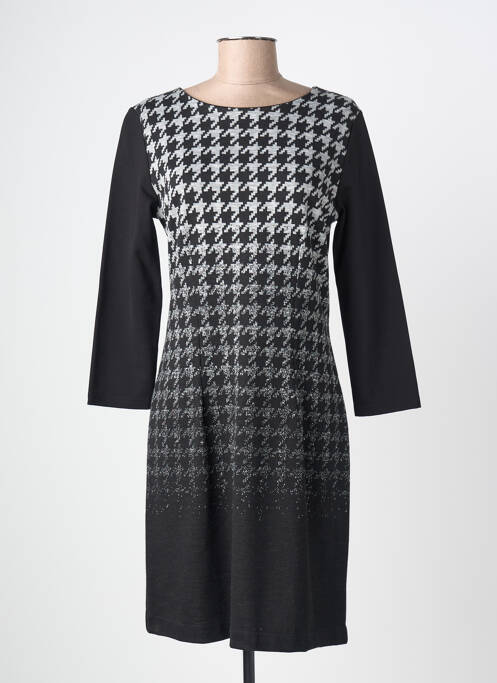 Rochie midi mâneci lungi mâneci lungi negru TELMAIL femme