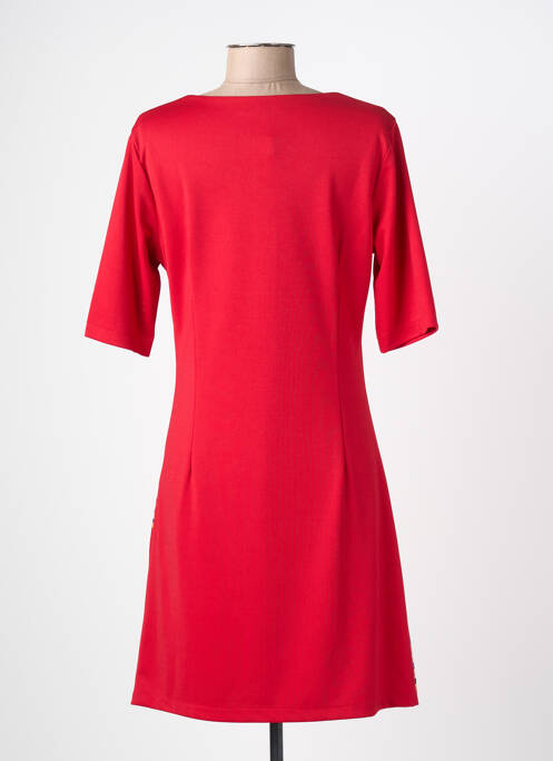 Rochie midi mâneci 3/4 mâneci 3/4 roșu A BELLE femme