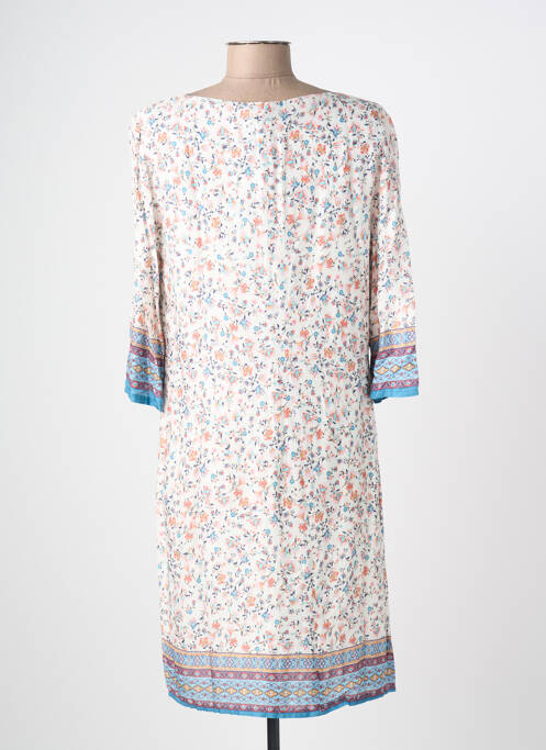 Rochie midi croială fluidă mâneci lungi albastru REVER MILE femme