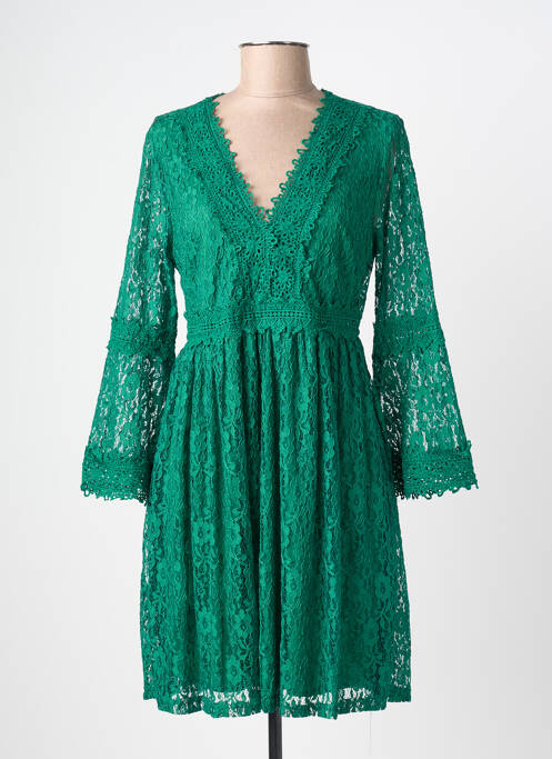 Rochie midi mâneci lungi mâneci lungi verde IKOONE&BIANKA femme