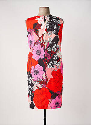 Rochie midi imprimeu floral fără mâneci roșu TELMAIL femeie