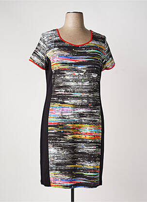 Rochie midi mâneci scurte mâneci scurte negru TELMAIL femeie