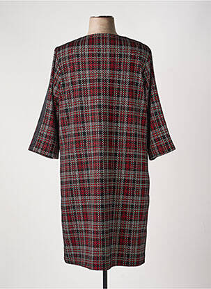 Rochie midi mâneci 3/4 mâneci 3/4 roșu DIANE LAURY femeie