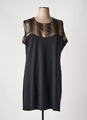 Rochie midi fără mâneci fără mâneci negru VETISTYLE femeie