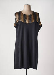 Rochie midi fără mâneci fără mâneci negru VETISTYLE femme