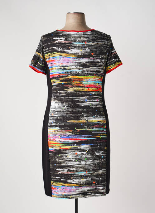 Rochie midi mâneci scurte mâneci scurte negru TELMAIL femme