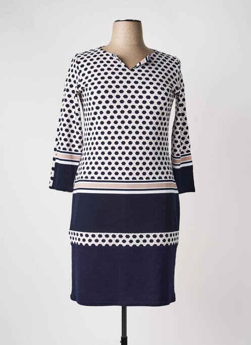 Rochie midi mâneci lungi mâneci lungi negru GEVANA femme