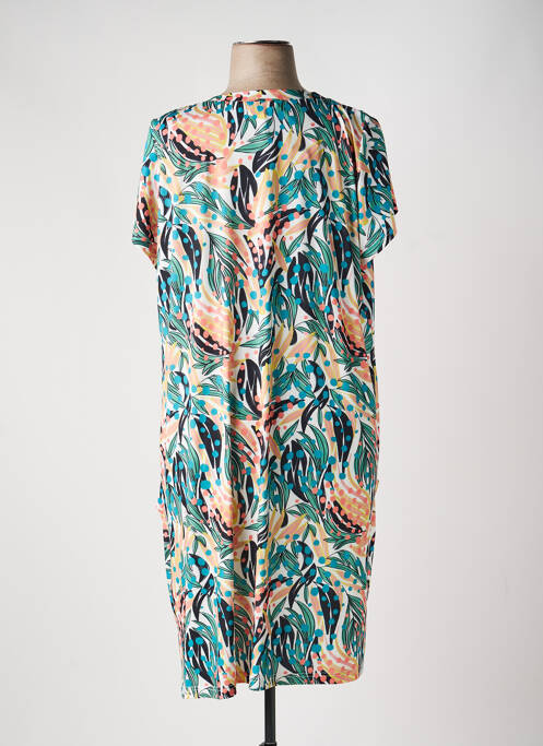 Rochie midi mâneci scurte mâneci scurte verde FRANCE RIVOIRE femme