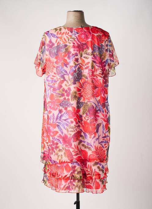 Rochie midi croială fluidă mâneci scurte portocaliu TELMAIL femme