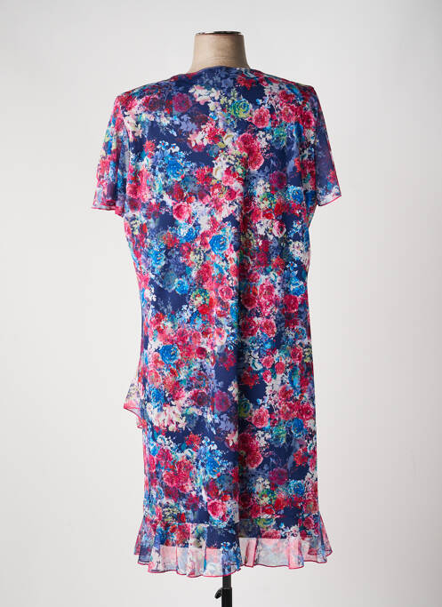 Rochie midi croială fluidă mâneci scurte albastru VALMODE femme