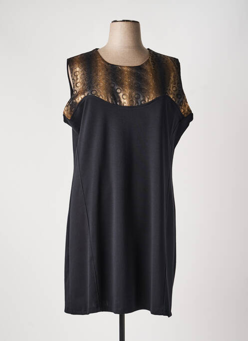 Rochie midi fără mâneci fără mâneci negru VETISTYLE femme