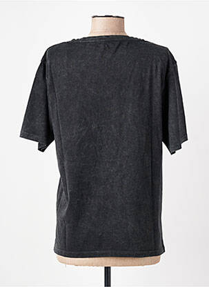 Tricou croială dreaptă mâneci scurte gri ROSE GARDEN femeie