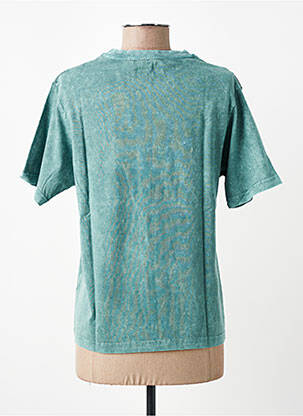 Tricou imprimeu fantezie mâneci scurte verde ROSE GARDEN femeie