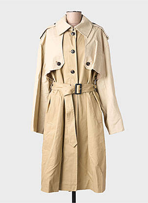 Trench țesătură poplin fără glugă bej BA&SH femme