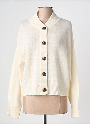 Vestă cu mâneci lungi elasticitate bej ABSOLUT CASHMERE femeie
