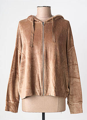Jachete casual guler rotund maro MAJESTIC FILATURES femeie