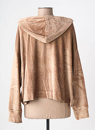 Jachete casual guler rotund maro MAJESTIC FILATURES femeie