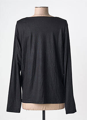 Tricou mâneci lungi mâneci lungi negru MAJESTIC FILATURES femeie