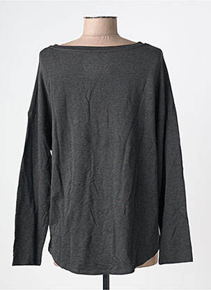 Tricou mâneci lungi mâneci lungi gri MAJESTIC FILATURES femeie
