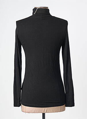 Maletă elasticitate mâneci lungi negru MAJESTIC FILATURES femeie