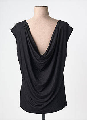 Tricou elasticitate mâneci scurte negru MAJESTIC FILATURES femeie