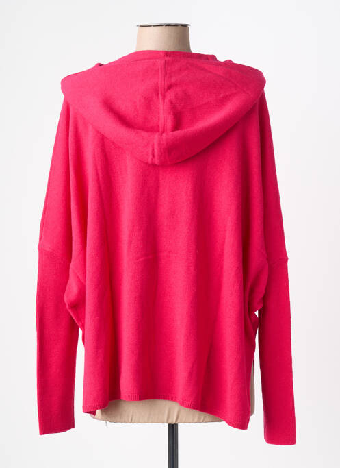 Vestă cu mâneci lungi țesătură moale și aerisită roz ABSOLUT CASHMERE femme