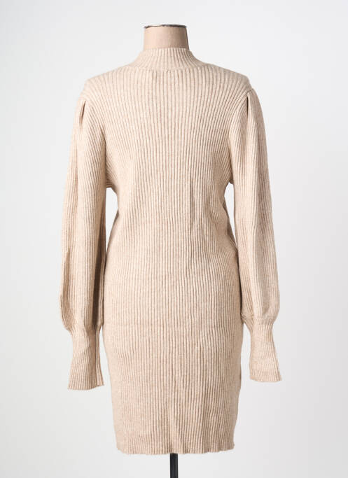 Rochie pulover guler col înalt mâneci lungi bej ONLY femme
