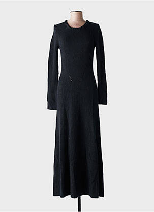 Rochie pulover croială cambrată mâneci lungi negru BA&SH femeie