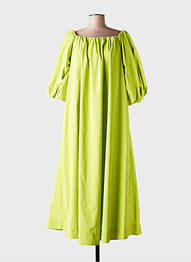 Rochie lungă mâneci scurte mâneci scurte verde ESSENTIEL ANTWERP femeie