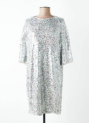 Rochie midi mâneci 3/4 mâneci 3/4 argintiu ESSENTIEL ANTWERP femeie