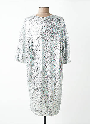 Rochie midi mâneci 3/4 mâneci 3/4 argintiu ESSENTIEL ANTWERP femeie