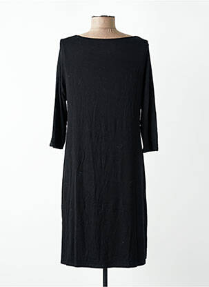 Rochie midi mâneci lungi mâneci lungi negru MAJESTIC FILATURES femeie