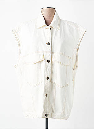 Jachete casual croială dreaptă alb AMERICAN VINTAGE femeie