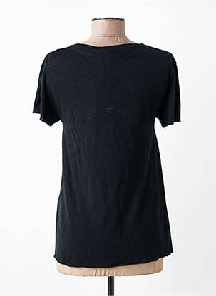 Tricou croială dreaptă mâneci scurte negru AMERICAN VINTAGE femeie