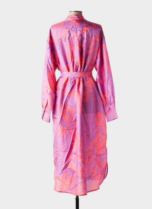 Rochie lungă imprimeu fantezie mâneci lungi violet ESSENTIEL ANTWERP femme