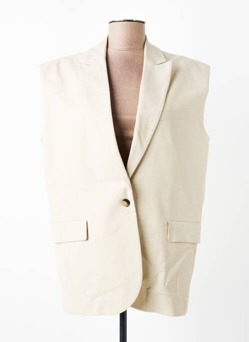 Sacou finisaj interior dublat bej BA&SH femme
