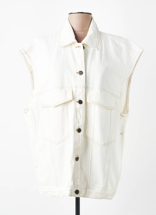 Jachete casual croială dreaptă alb AMERICAN VINTAGE femme
