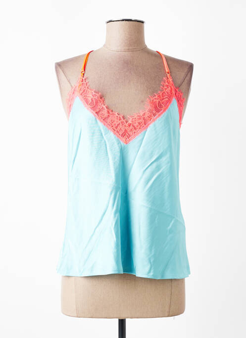 Top mâneci cu bretele ajustabile bretele subțiri albastru ESSENTIEL ANTWERP femme